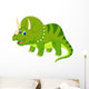 Cute Triceratops Cartoon Wall Decal