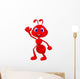 Cute ant cartoon waving Wall Decal