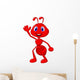 Cute ant cartoon waving Wall Decal