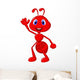 Cute ant cartoon waving Wall Decal