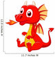 Cute baby dragon cartoon Wall Decal