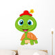 Cute turtle cartoon Wall Decal