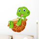 Cute tortoise cartoon Wall Decal