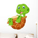 Cute tortoise cartoon Wall Decal