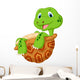 Cute tortoise cartoon Wall Decal