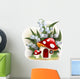 Lily of the valley and mushroom house Wall Decal