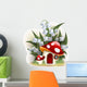Lily of the valley and mushroom house Wall Decal