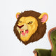 Angry lion head mascot Wall Decal
