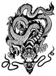 dragon tattoo Wall Decal