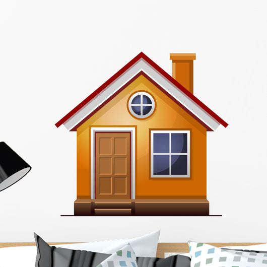 House icon isolated on white background Wall Decal