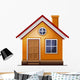 House icon isolated on white background Wall Decal