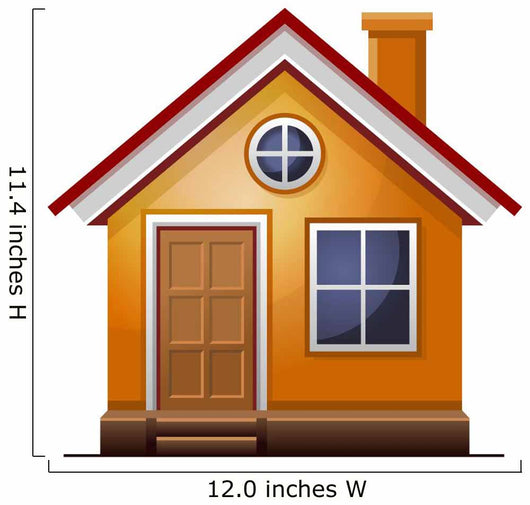 House icon isolated on white background Wall Decal