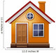 House icon isolated on white background Wall Decal