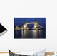 Tower Bridge in London in the evening with reflection Wall Mural
