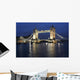 Tower Bridge in London in the evening with reflection Wall Mural