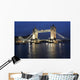 Tower Bridge in London in the evening with reflection Wall Mural