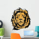 Lion Head Stencil Vector 