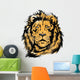 Lion Head Stencil Vector 