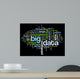 Big data concept in word cloud Wall Mural