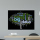 Big data concept in word cloud Wall Mural