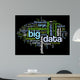 Big data concept in word cloud Wall Mural