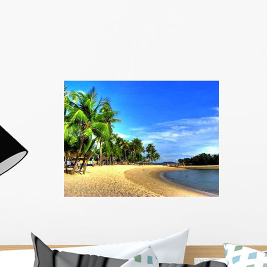 Singapur Siloso Beach Sentosa Wall Decal