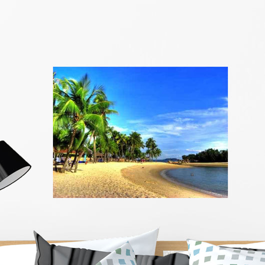 Singapur Siloso Beach Sentosa Wall Decal