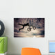 Silhouette Man Doing Jump Wall Decal