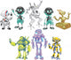 Cartoon robots set 
