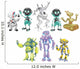 Cartoon robots set 