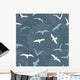 Seamless Pattern with Seagulls Wall Decal