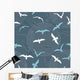 Seamless Pattern with Seagulls Wall Decal