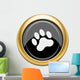 Paw print icon Wall Decal