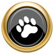 Paw print icon Wall Decal