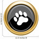 Paw print icon Wall Decal