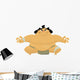 Huge cartoon angry sumo wrestler Wall Decal