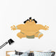Huge cartoon angry sumo wrestler Wall Decal