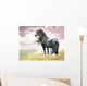 Black Horse Field Wall Decal