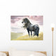 Black Horse Field Wall Decal