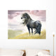 Black Horse Field Wall Decal
