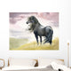 Black Horse Field Wall Decal