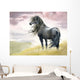 Black Horse Field Wall Decal