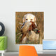 Portrait of Yellow Labrador With Pheasant 