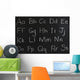 letters on a chalkboard Wall Mural