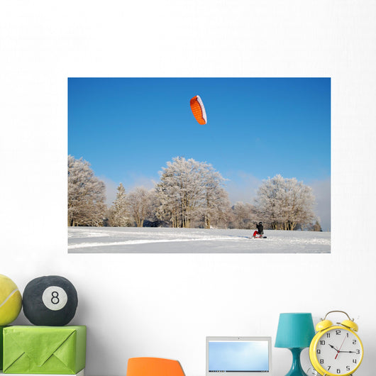 Snowkiting - Snow Kite Wall Mural