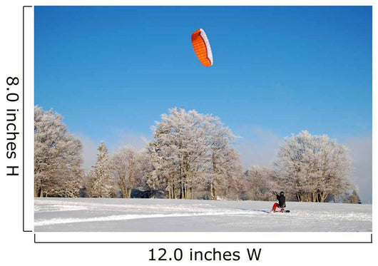 Snowkiting - Snow Kite Wall Mural