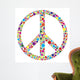 Peace Symbol with Polka Dots Illustration Wall Decal
