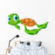 Cute Sea Turtle Cartoon Wall Decal