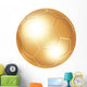 golden soccer ball Wall Decal
