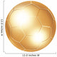 golden soccer ball Wall Decal